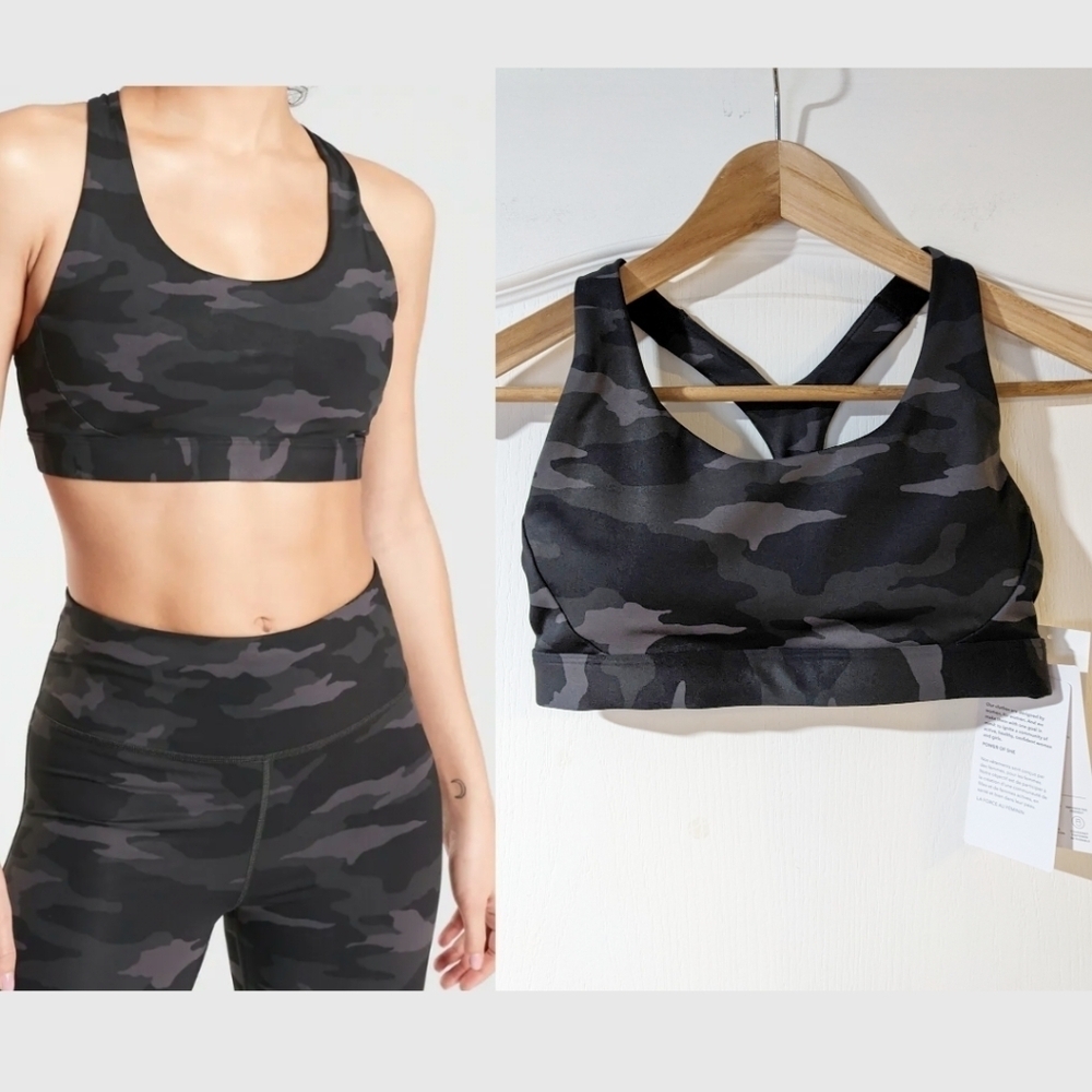 NWT Athleta | Ultimate Bra in Camo (A-C Cup)
